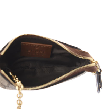Gucci GG Supreme Monogram Key Case Brown 4 of 5