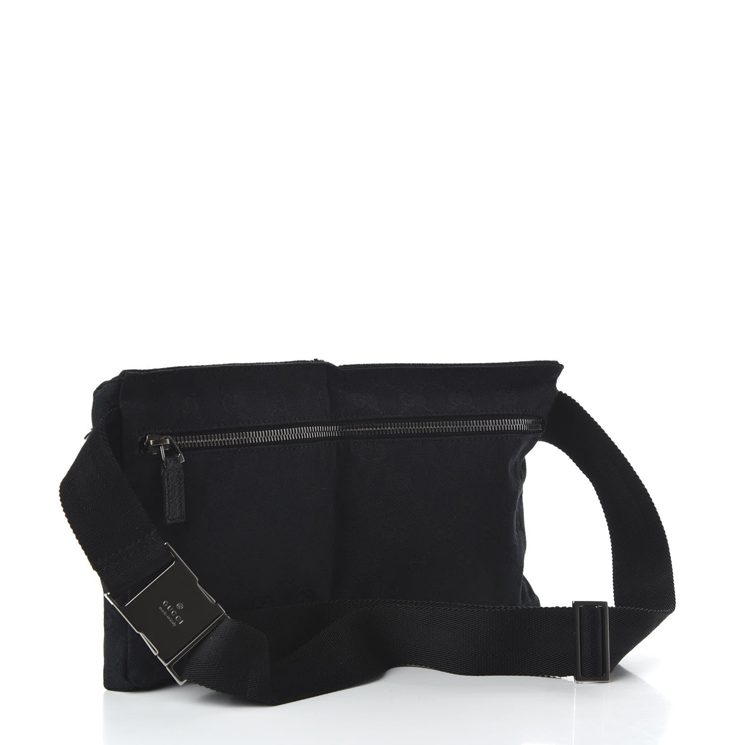 Gucci GG Monogram Double Pocket Belt Bag Black 3 of 10