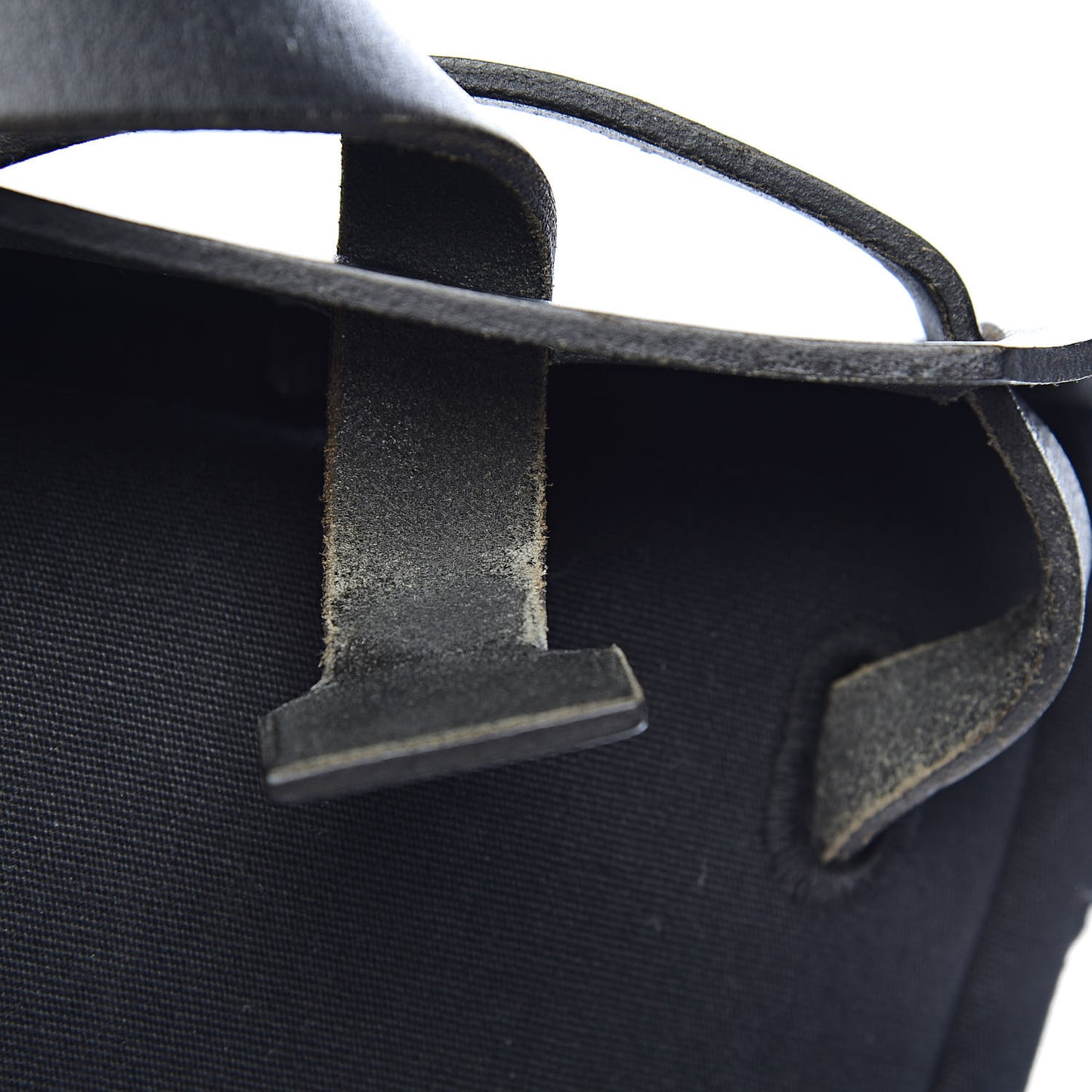 Toile Vache Calfskin Herbag 30 PM Backpack Black