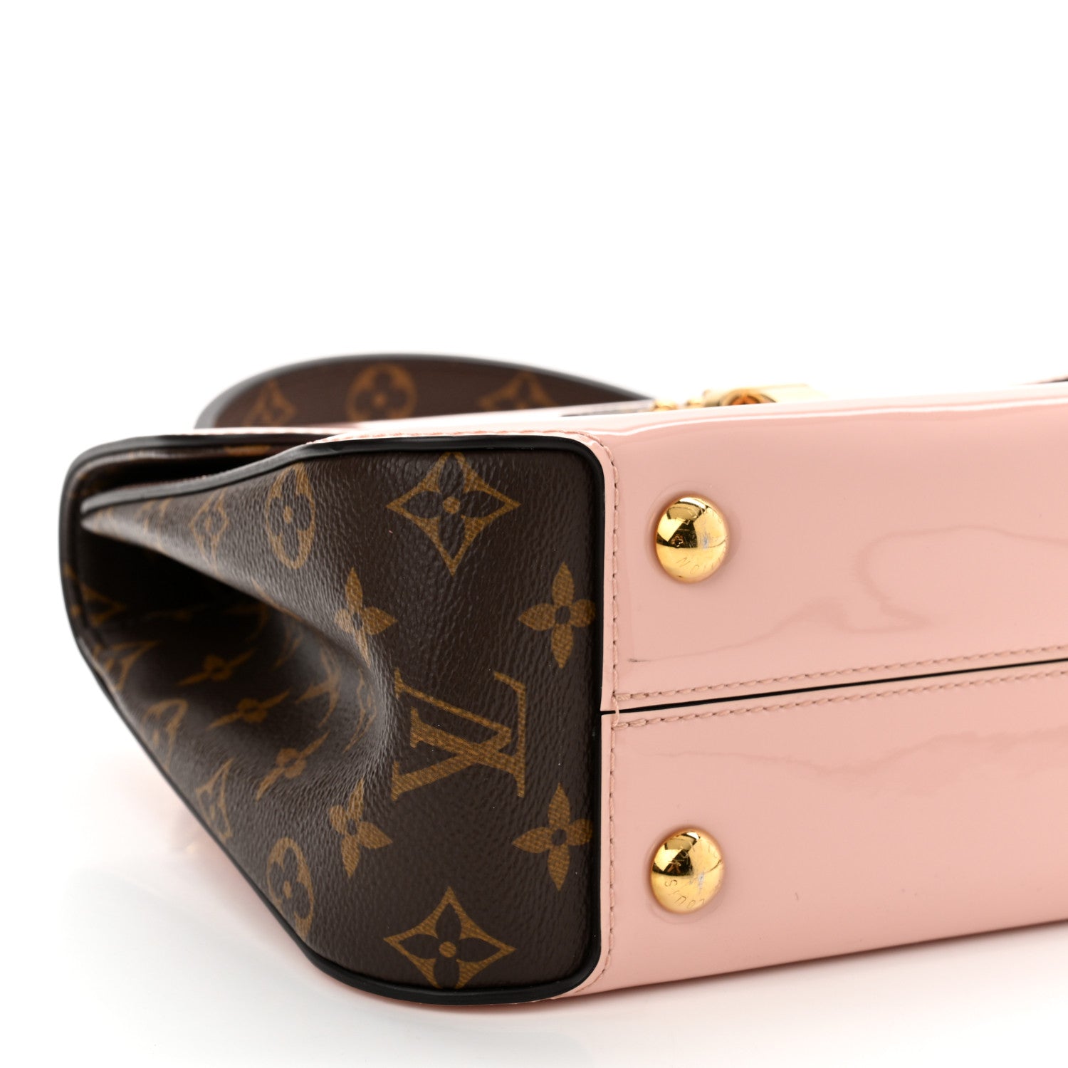 Louis Vuitton Patent Calfskin Monogram Cherrywood PM Rose Ballerine 8 of 10