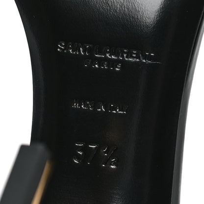 Saint Laurent Patent Calfskin Opyum 85 Sandals 37.5 Black Gold 7 of 9