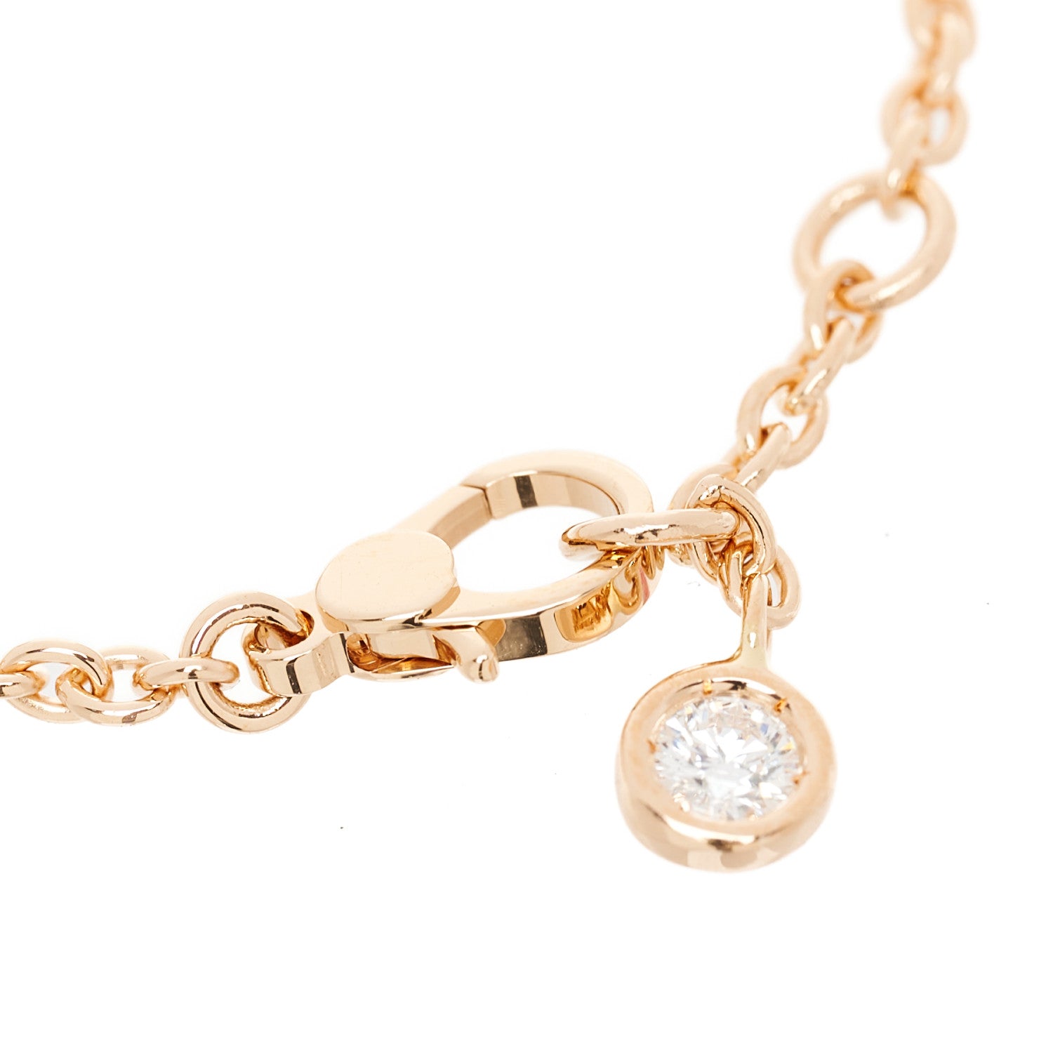 Hermes 18K Rose Gold Diamond Finesse Bracelet ST 3 of 5