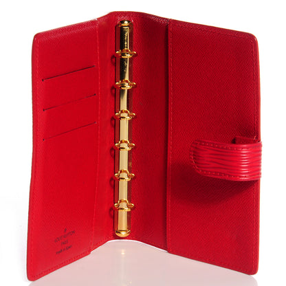 Louis Vuitton Epi Small Ring Agenda Cover Rouge 6 of 7