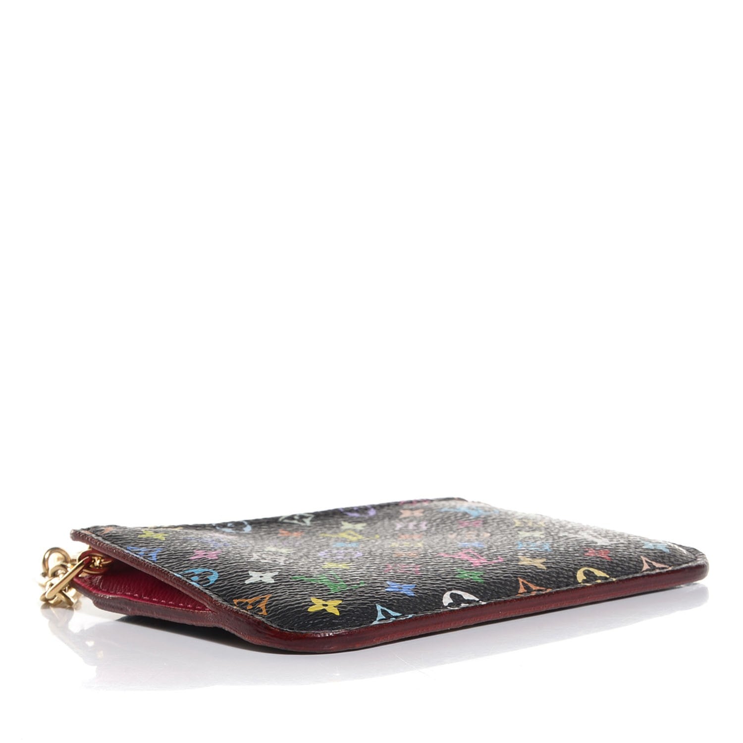 Louis Vuitton Monogram Multicolor Key Pouch Black Grenade 4 of 8