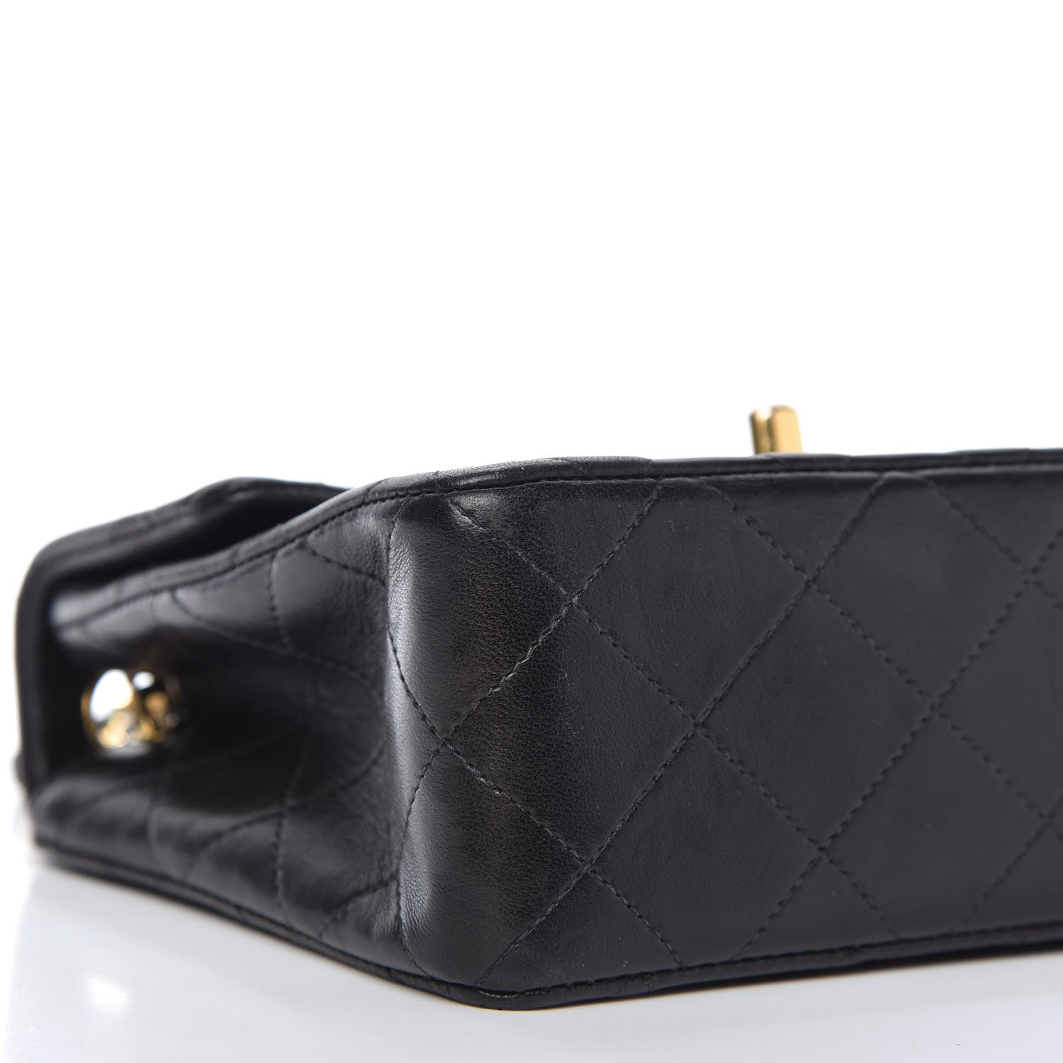 Chanel Lambskin Quilted Mini Square Flap Black 6 of 12