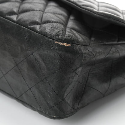 Chanel Lambskin Quilted Jumbo Single Flap Black 11 of 16