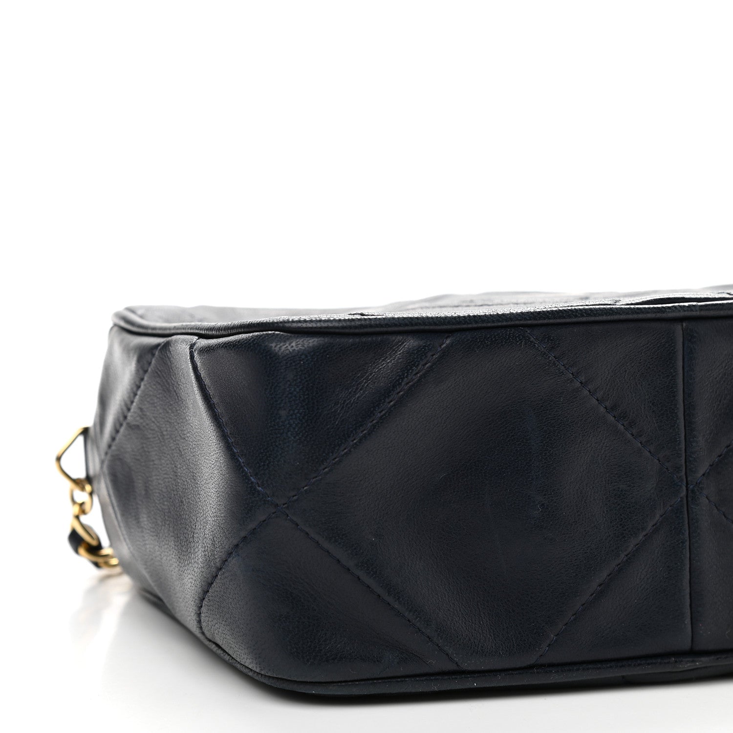 Chanel Lambskin Quilted CC Tassel Camera Case Navy 9 of 12