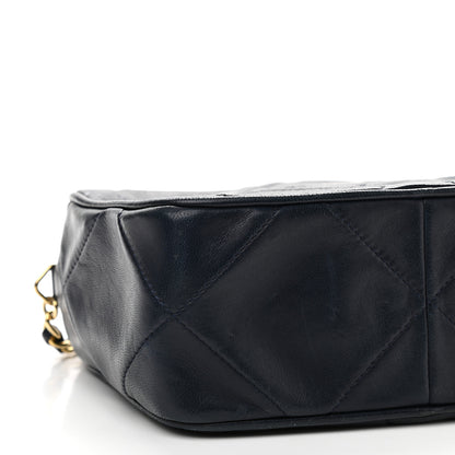 Chanel Lambskin Quilted CC Tassel Camera Case Navy 9 of 12