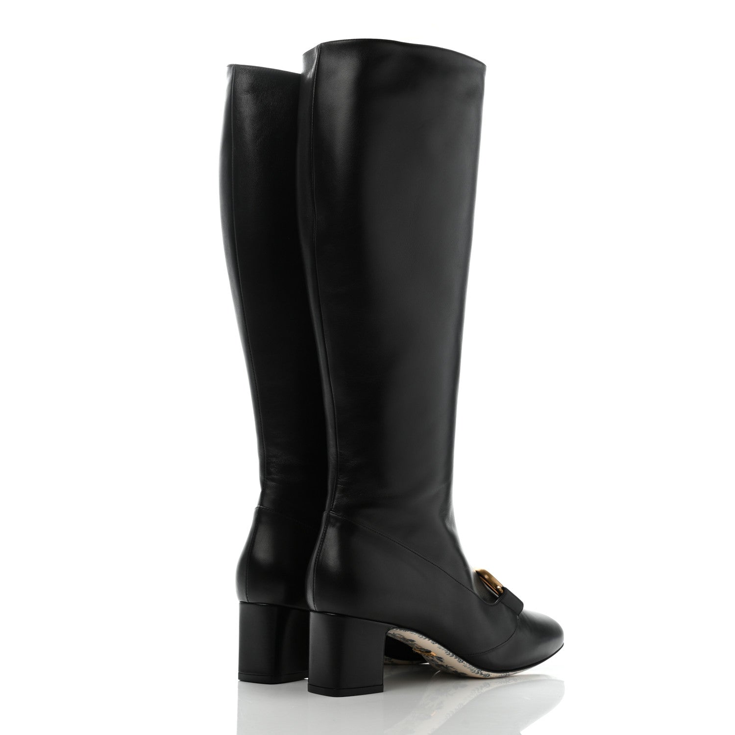 Gucci Malaga Kid GG Victoire 55mm Boots 39 Black 4 of 9