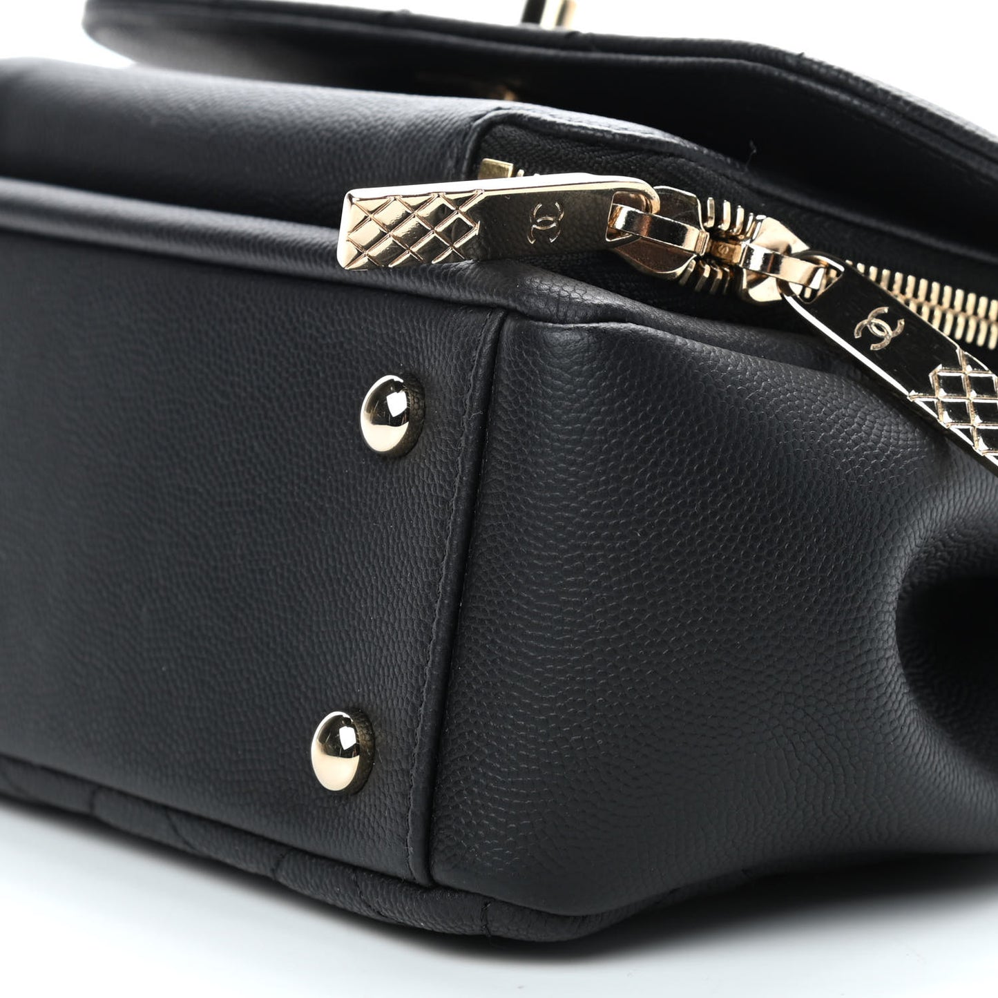 Caviar Quilted Small Business Affinity Flap Black