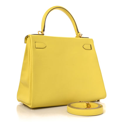 Hermes Evercolor Kelly Retourne 28 Lime 3 of 10