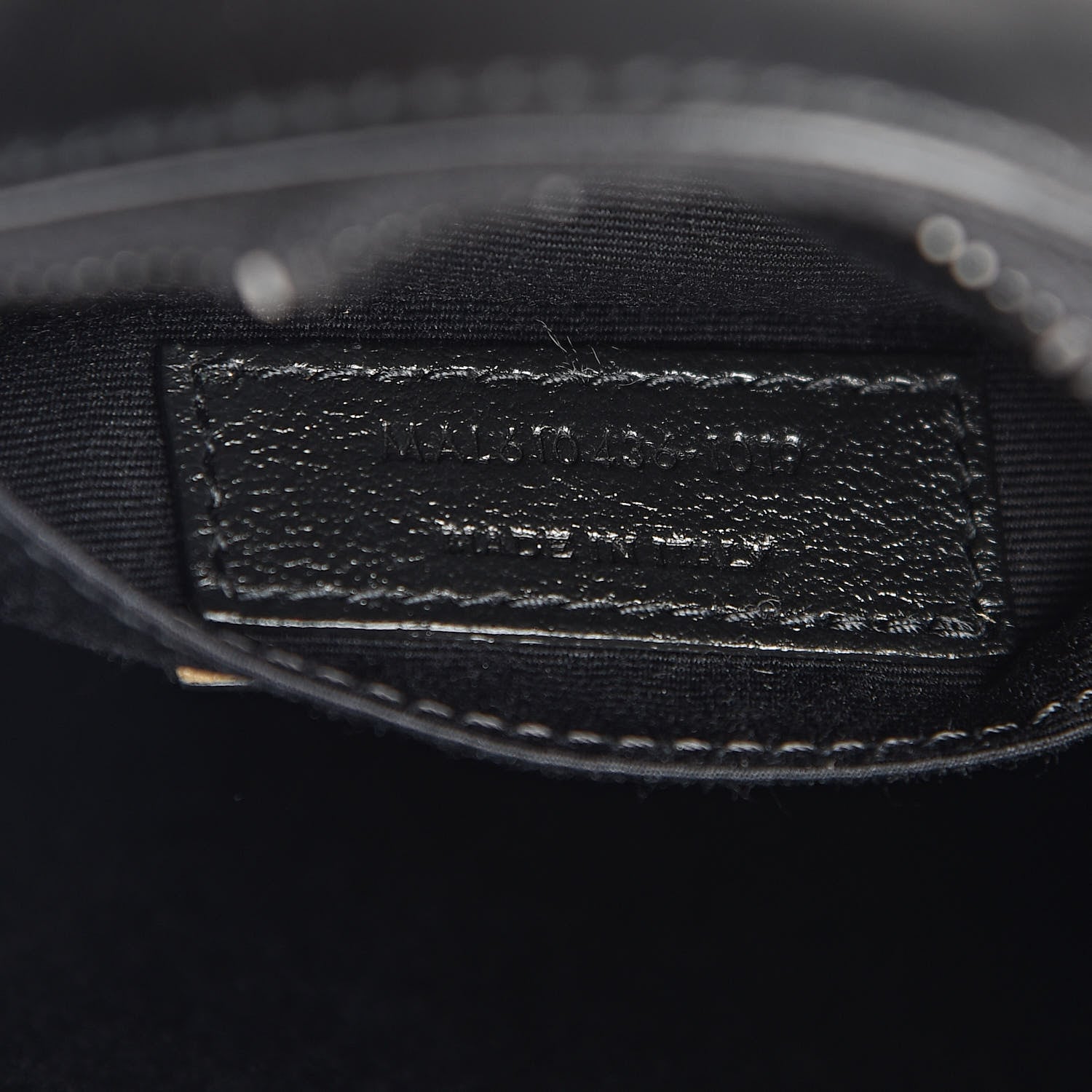 Saint Laurent Calfskin Matelasse Chevron Round Vinyle Camera Bag Black 7 of 10