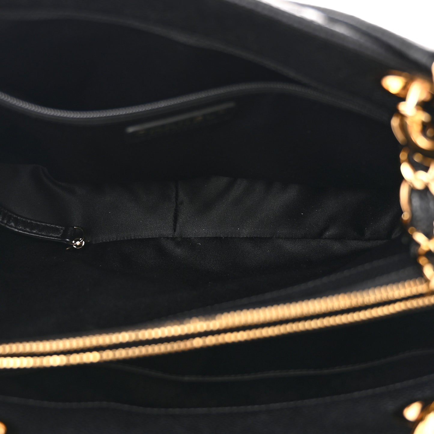 Caviar Quilted Grand Shopping Tote GST Black