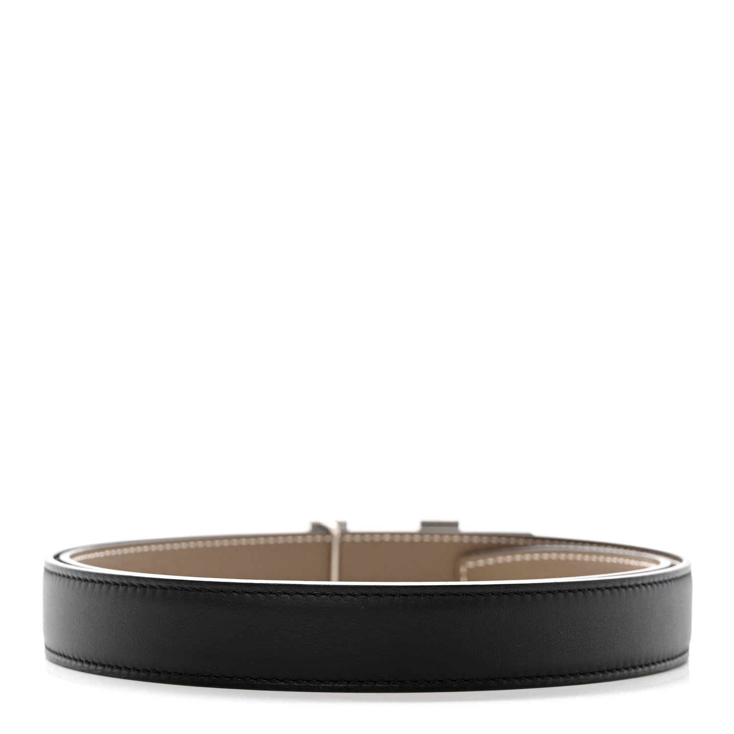 Hermes Epsom Swift 24mm Mini Constance Guilloche H Belt 85 Etoupe Black 2 of 8