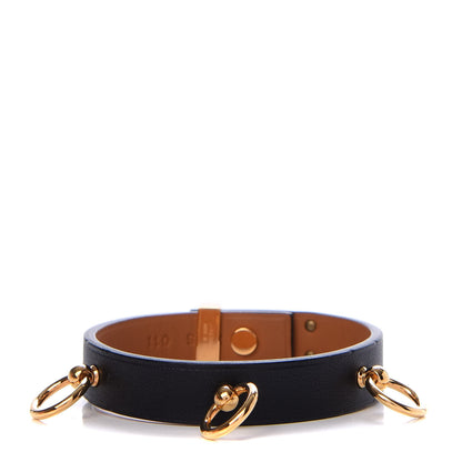 Hermes Swift Mini Dog Rings Bracelet T2 Black 1 of 7