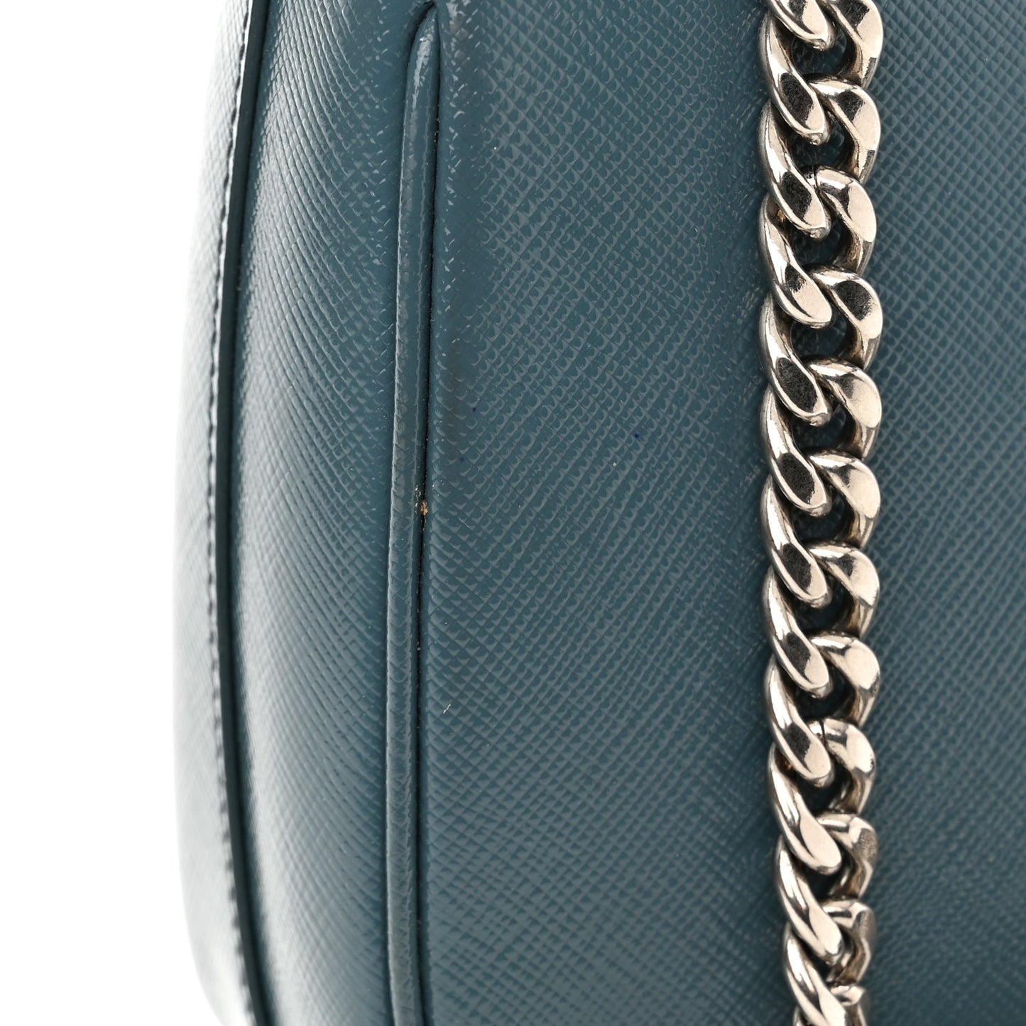 Saffiano Soft Calfskin Chain Crossbody Bag Ottanio