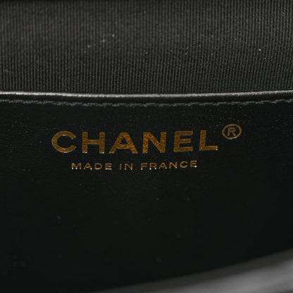 Chanel Shiny Lambskin Quilted Mini Flap Black 7 of 11