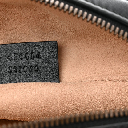 Gucci Calfskin Matelasse GG Marmont Belt Bag 85 34 Black 7 of 15