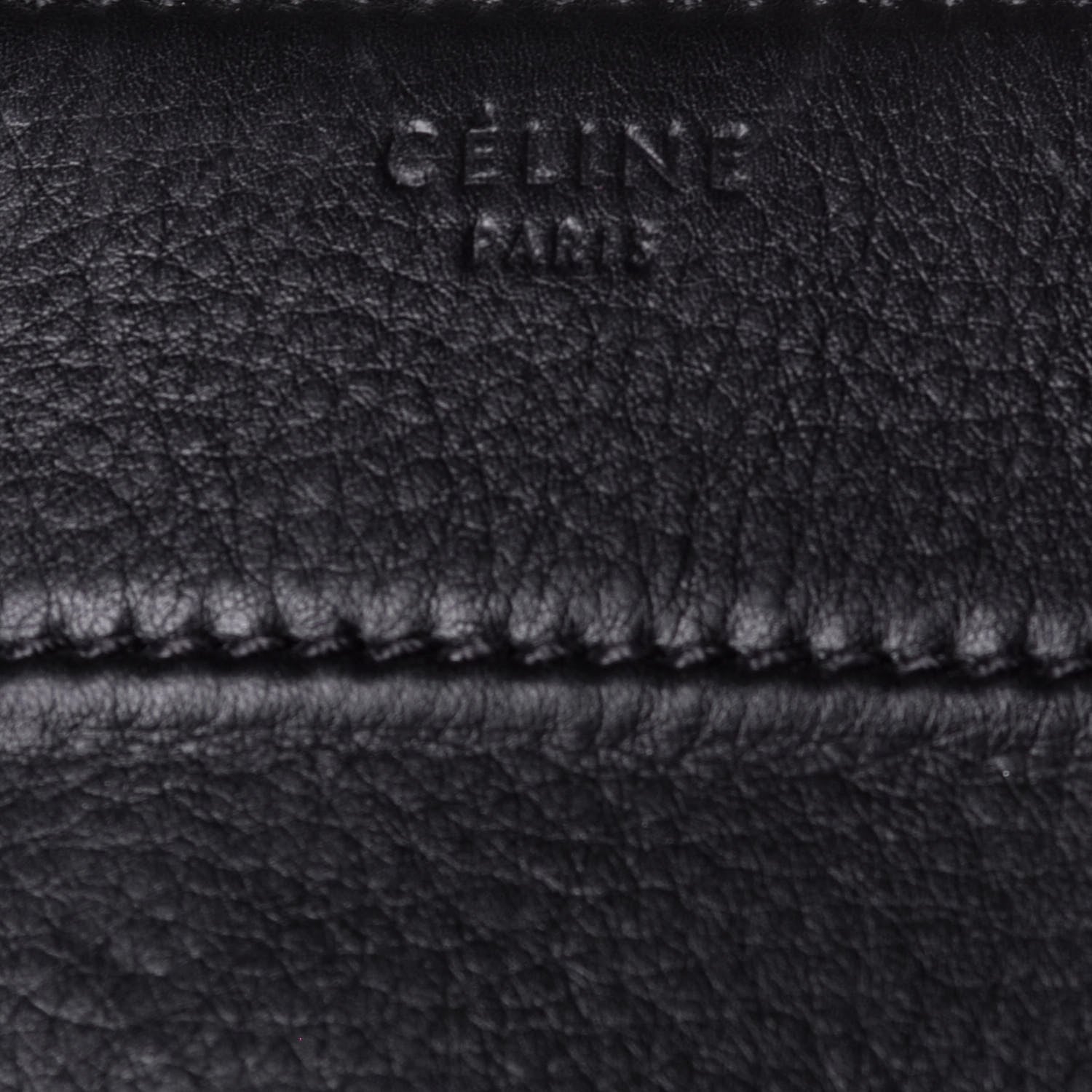 Celine Supple Calfskin Medium Phantom Luggage Black 6 of 9