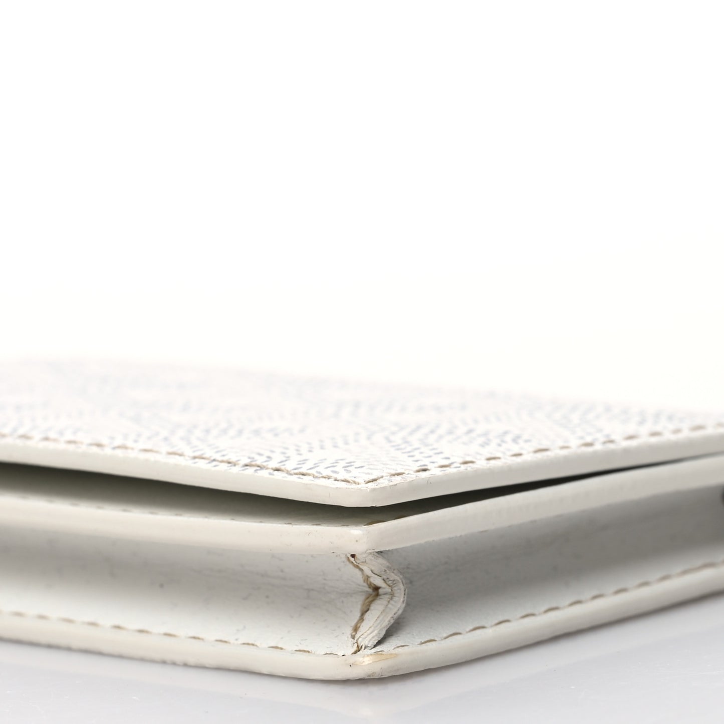 Goyardine Business Card Holder White