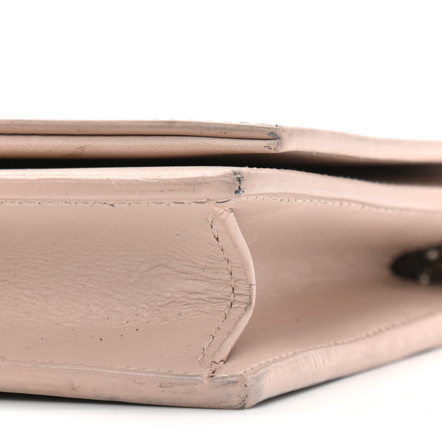 Saint Laurent Smooth Calfskin Classic Monogram Kate Tassel Chain Wallet Nude Powder 10 of 13