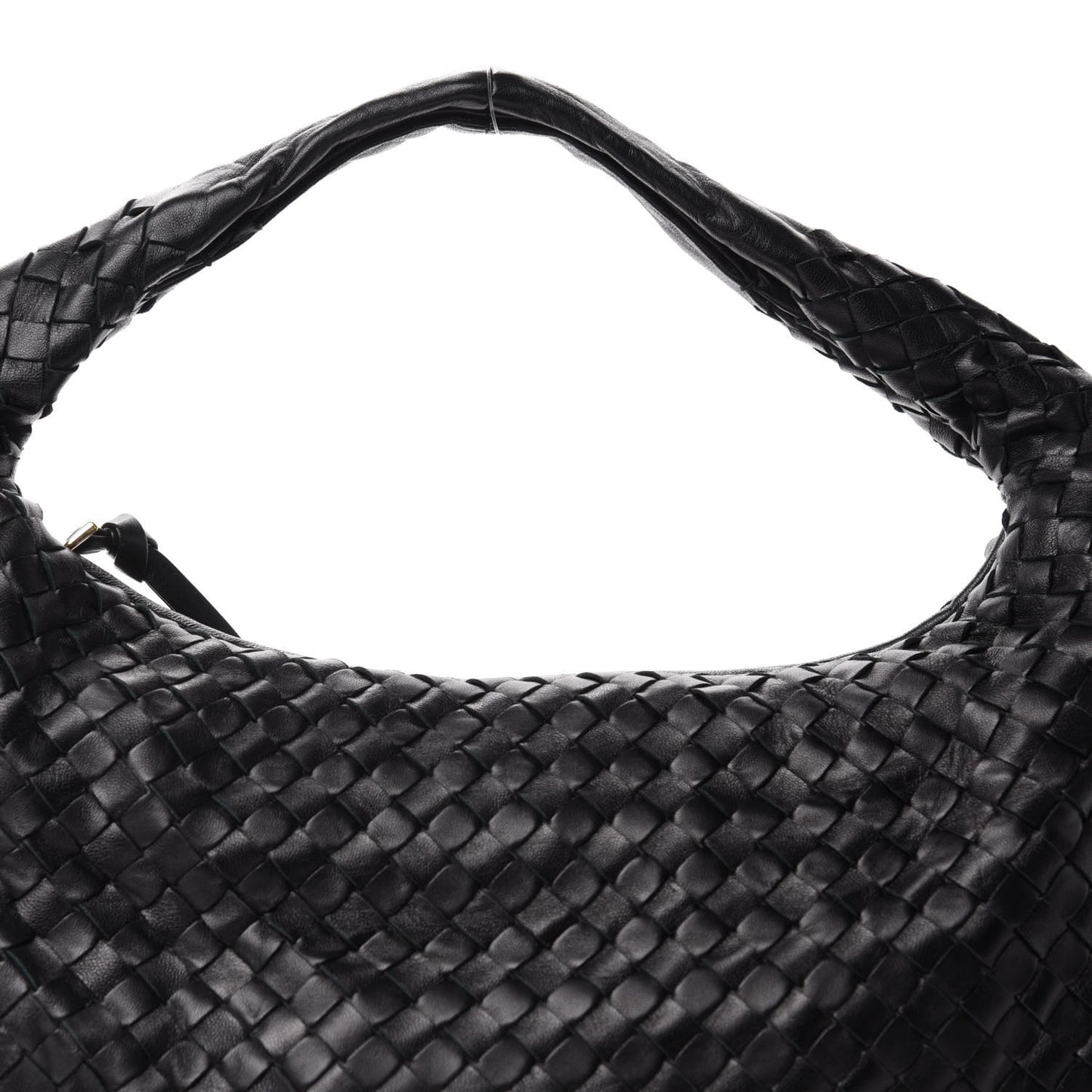 Nappa Intrecciato Medium Veneta Hobo Black