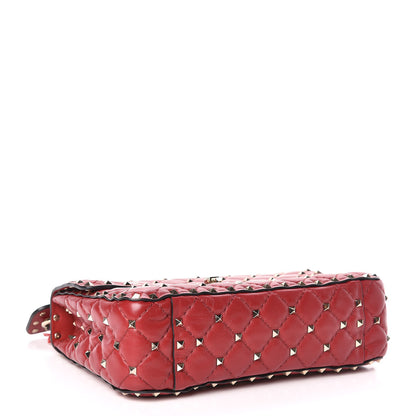 Valentino Garavani Nappa Medium Rockstud Spike Shoulder Bag Rosso Valentino 4 of 10