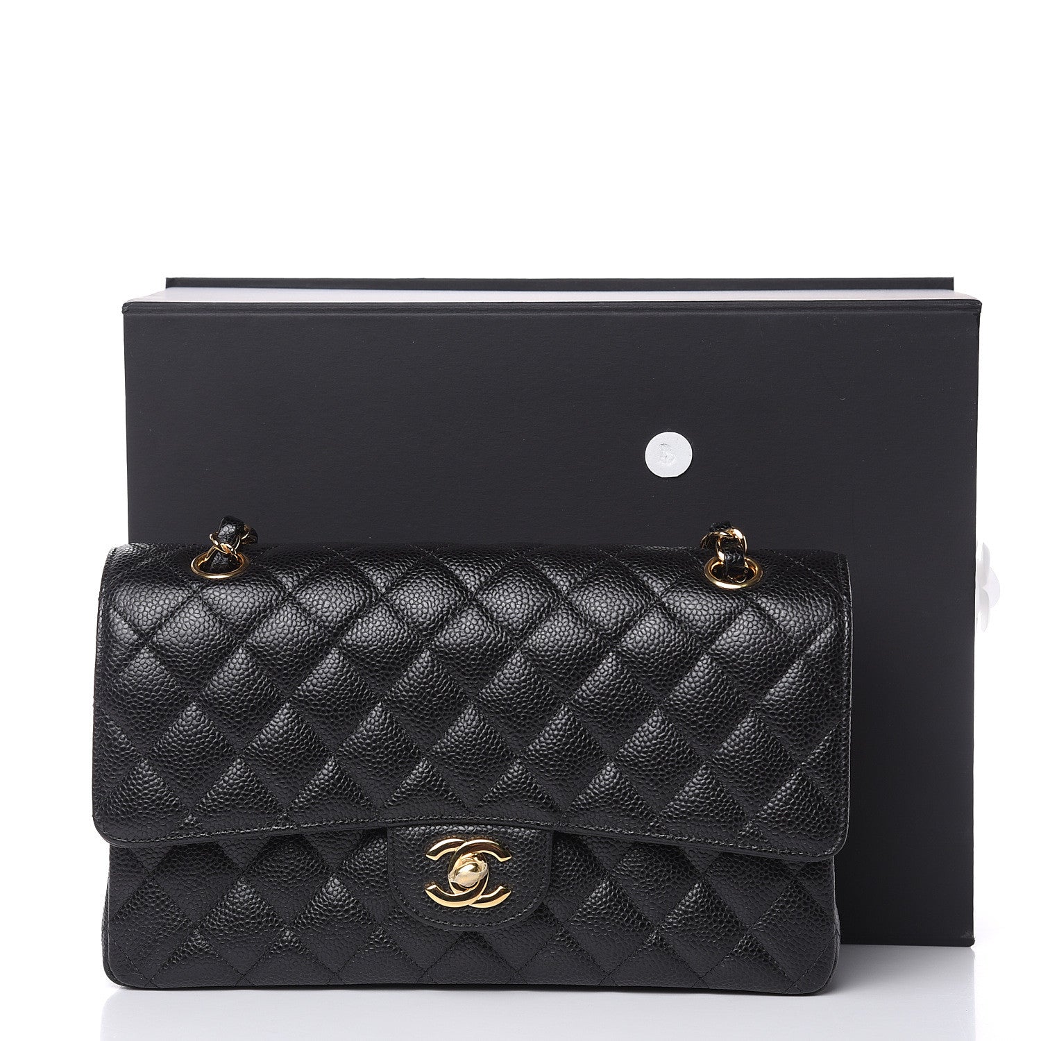 Chanel Caviar Quilted Medium Double Flap Black 12 of 12