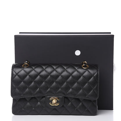 Chanel Caviar Quilted Medium Double Flap Black 12 of 12
