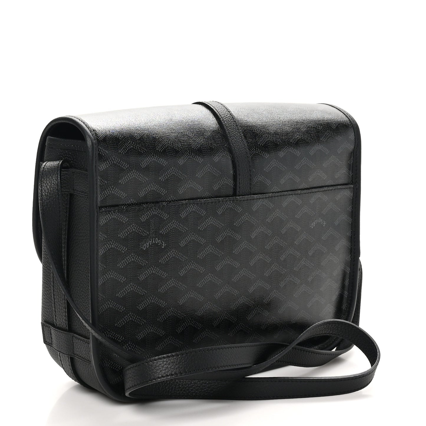 Goyardine Belvedere II MM Messenger Bag Jet Black