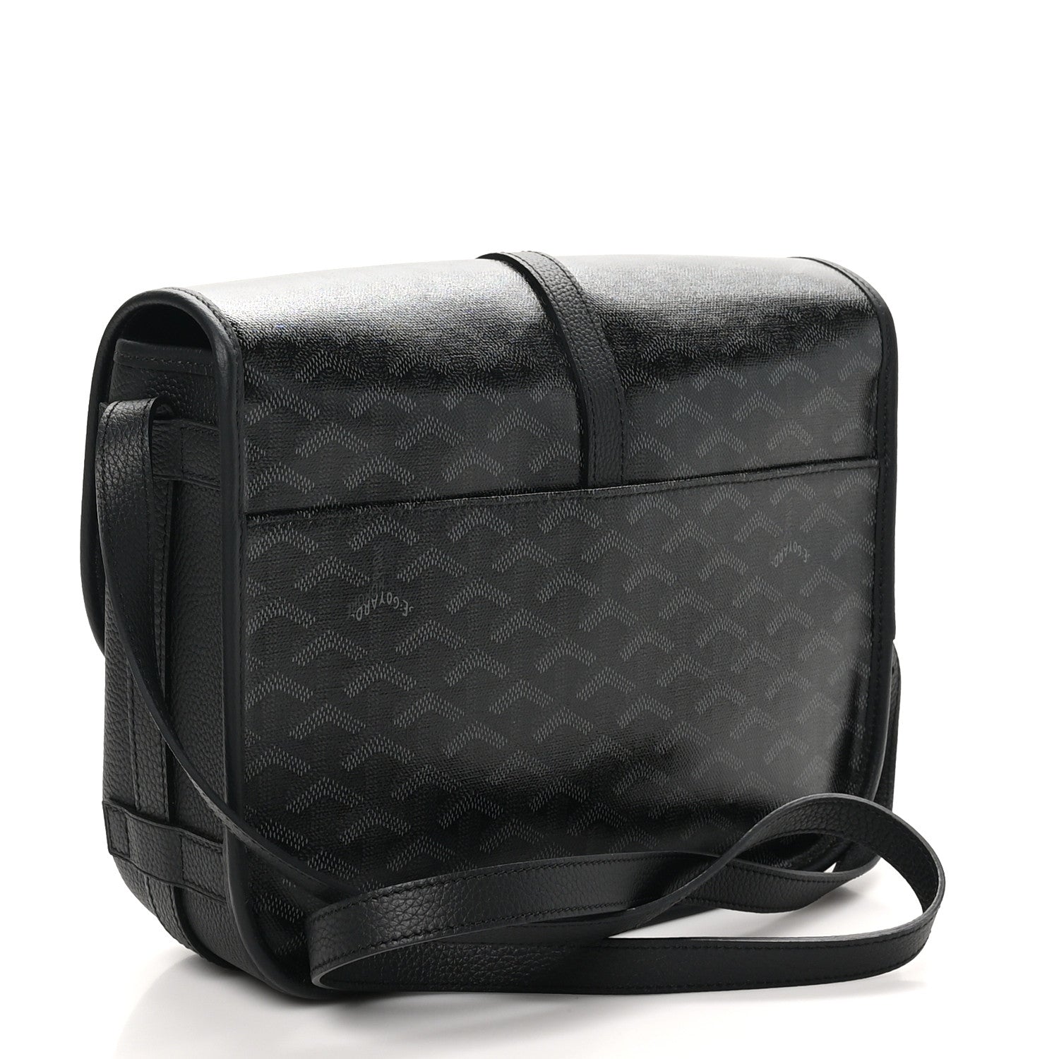 Goyard Goyardine Belvedere II MM Messenger Bag Jet Black 3 of 9