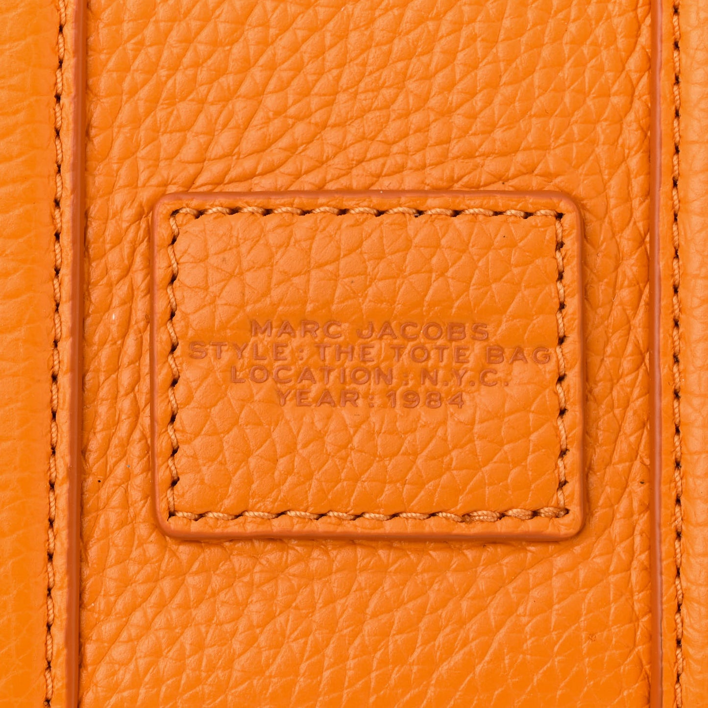 Grained Calfskin Mini The Tote Bag Artisan Gold
