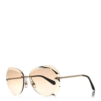 Chanel Metal Spring Round Sunglasses 4220 Gold Brown 1 of 8
