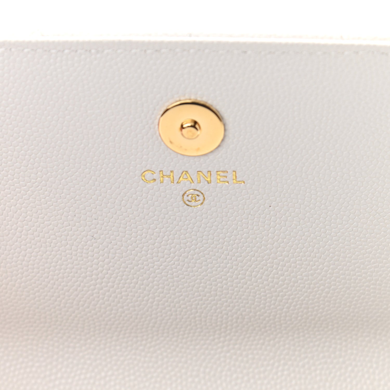 Chanel Caviar Quilted Pocket Twins Clutch With Chain White 6 of 12