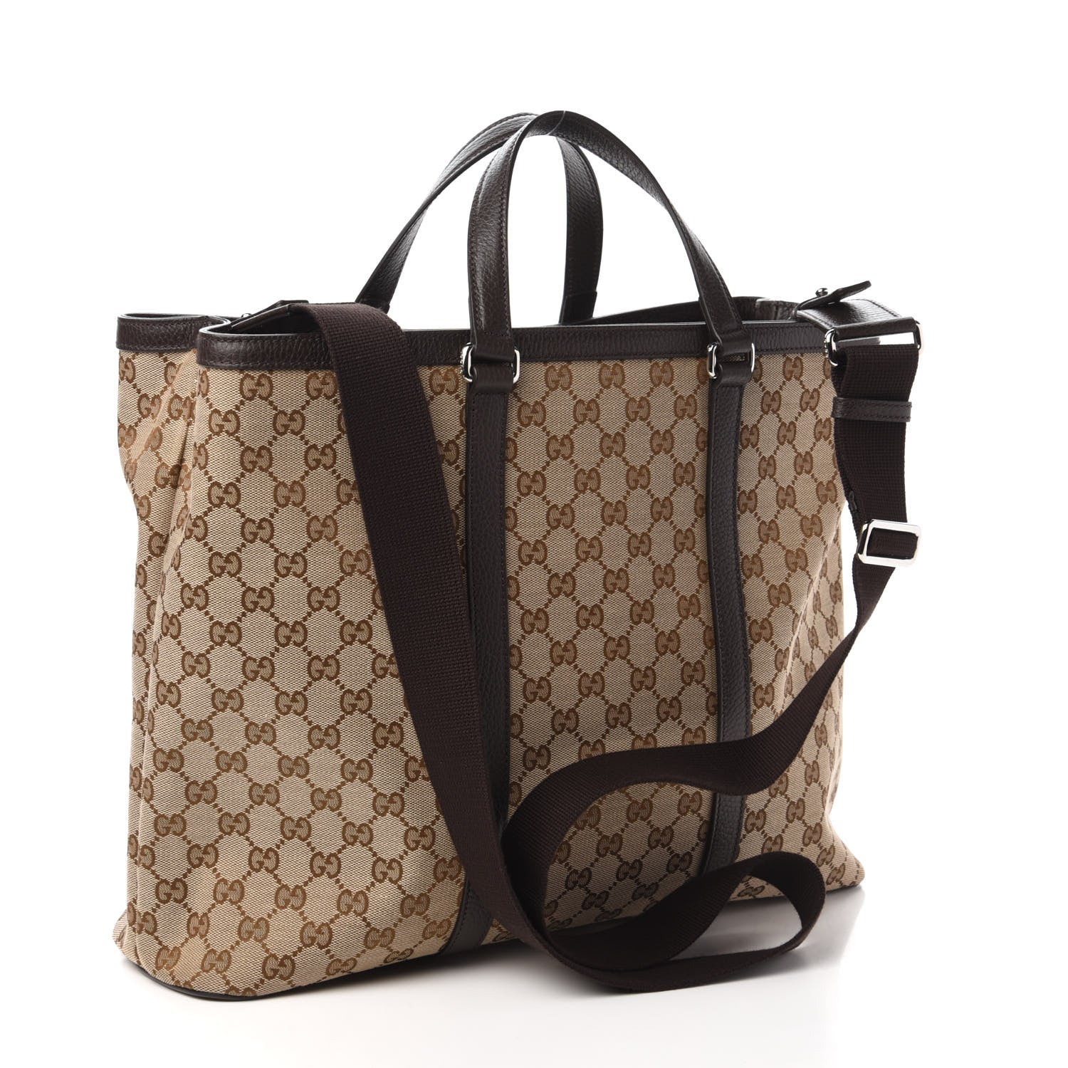 Gucci GG Monogram Large Joy Tote Bag Dark Brown 3 of 10