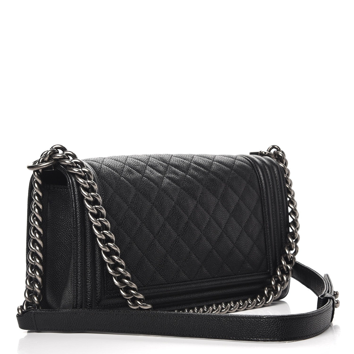 Chanel Caviar Quilted Medium Boy Flap Black 4 of 9