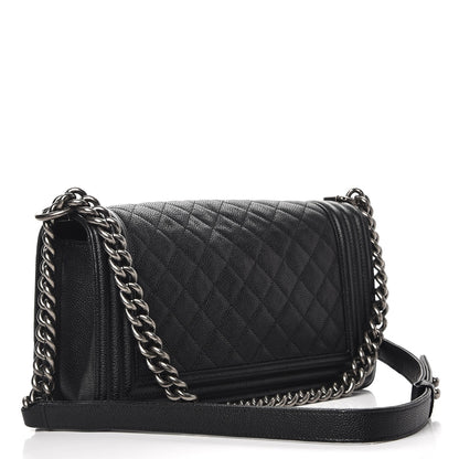 Chanel Caviar Quilted Medium Boy Flap Black 4 of 9