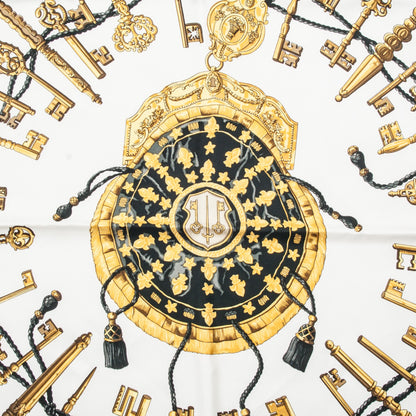 Hermes Silk Keys Les Cles Scarf 90 5 of 5