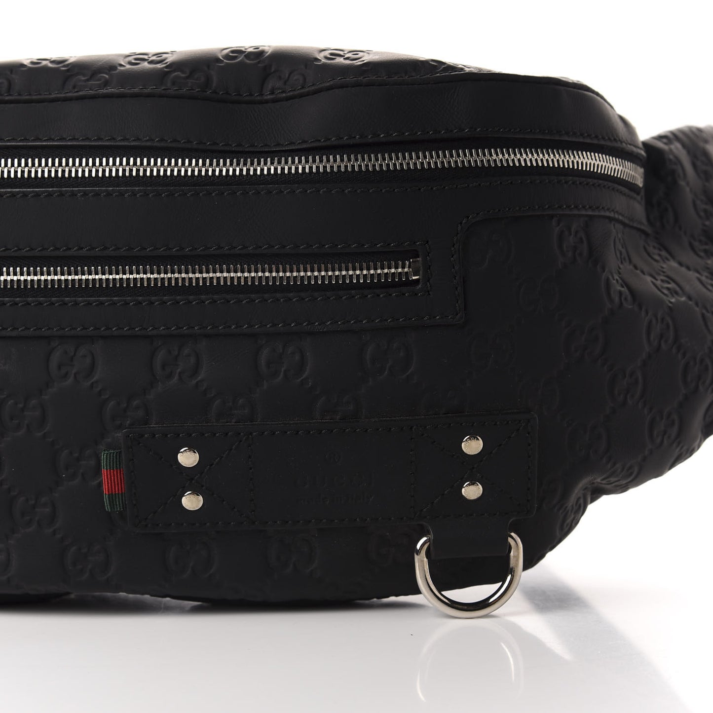 Guccissima Web Belt Bag Black