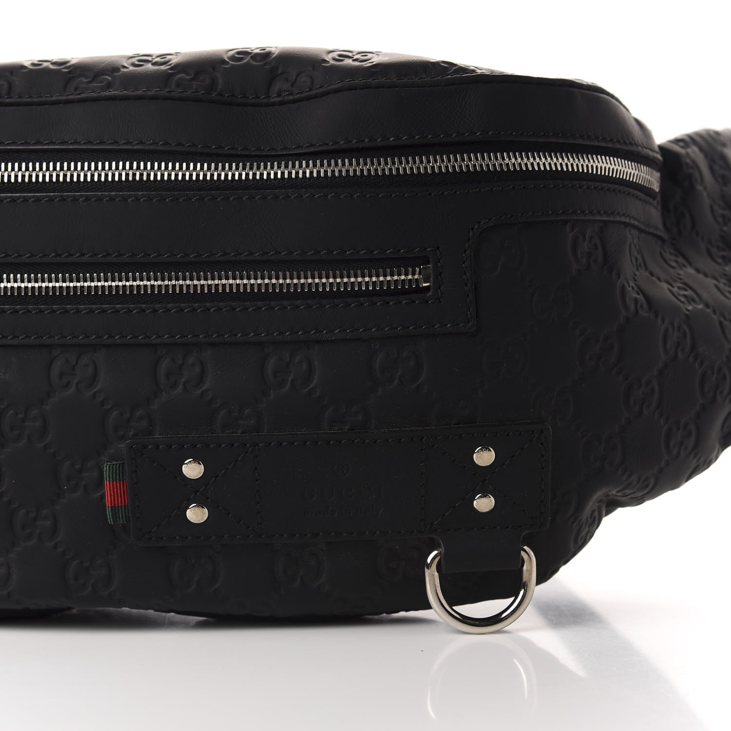 Gucci Guccissima Web Belt Bag Black 7 of 11