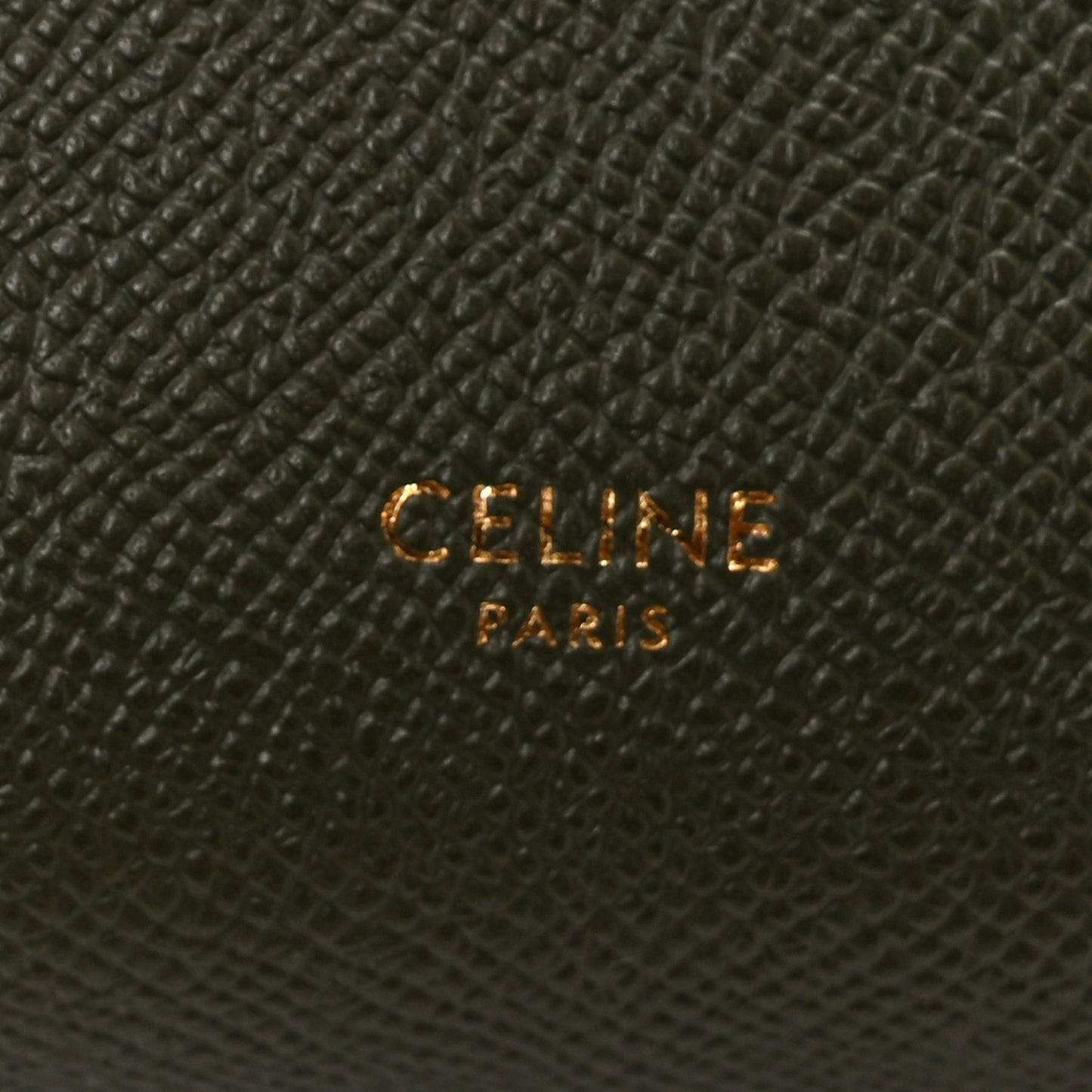 Grained Calfskin Nano Belt Bag Army Green