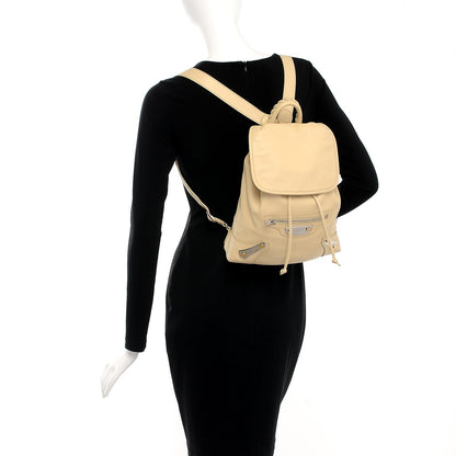Balenciaga Veau Amp Plate Silver Hardware Traveler Backpack Beige Argile 2 of 11