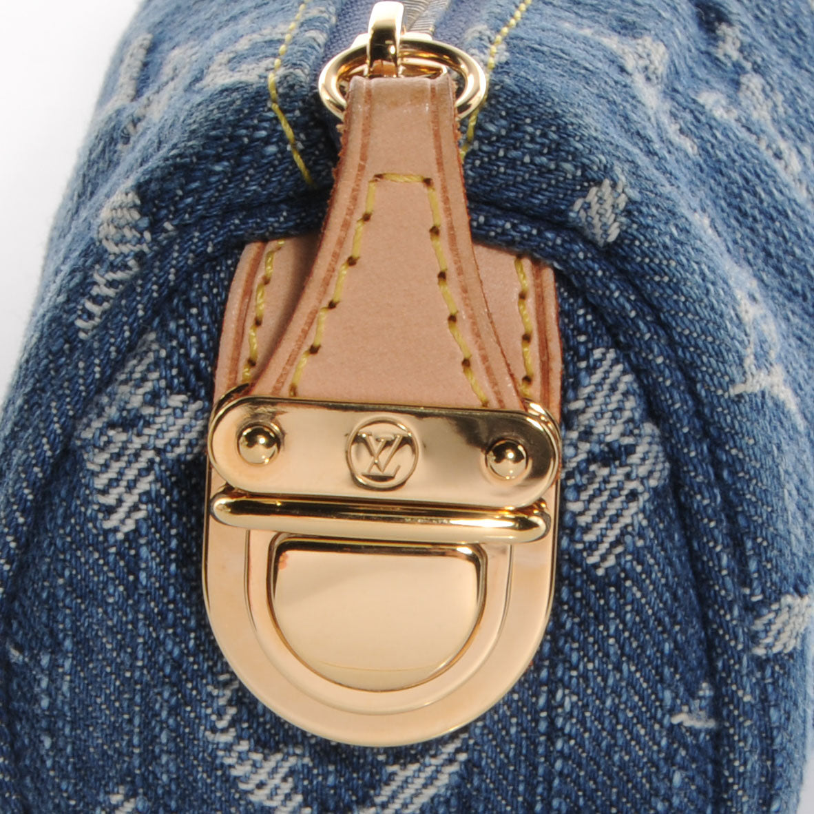 Louis Vuitton Denim Speedy GM Pochette Case 8 of 8