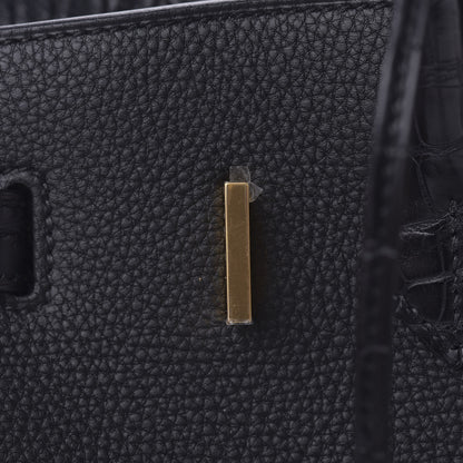 Hermes Togo Matte Alligator Birkin Touch 30 Black 21 of 32