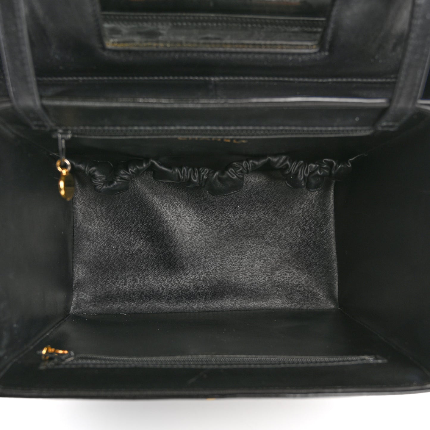 Patent CC Vanity Cosmetic Case Black
