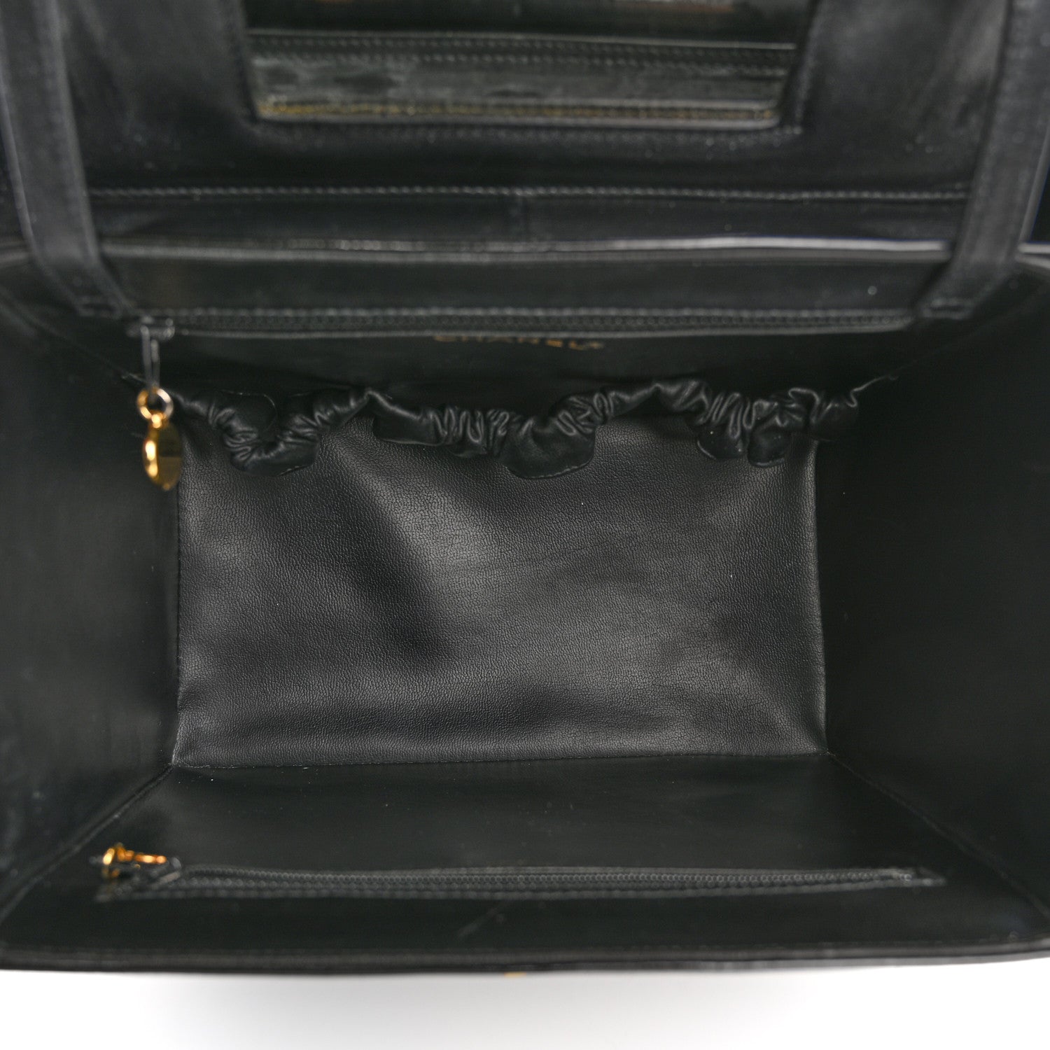 Chanel Patent CC Vanity Cosmetic Case Black 5 of 16