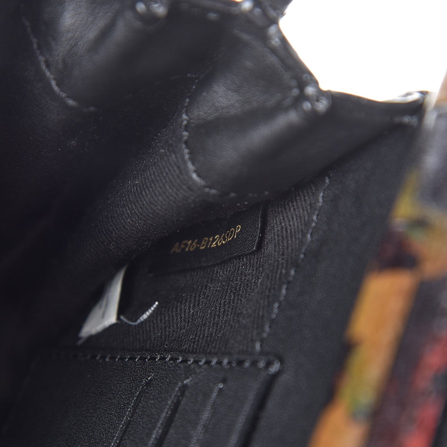 3.1 Calfskin Printed Hana Chain Saddle Bag Black Multicolor