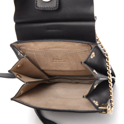 Chloe Suede Calfskin Mini Faye Bracelet Bag Black 5 of 10