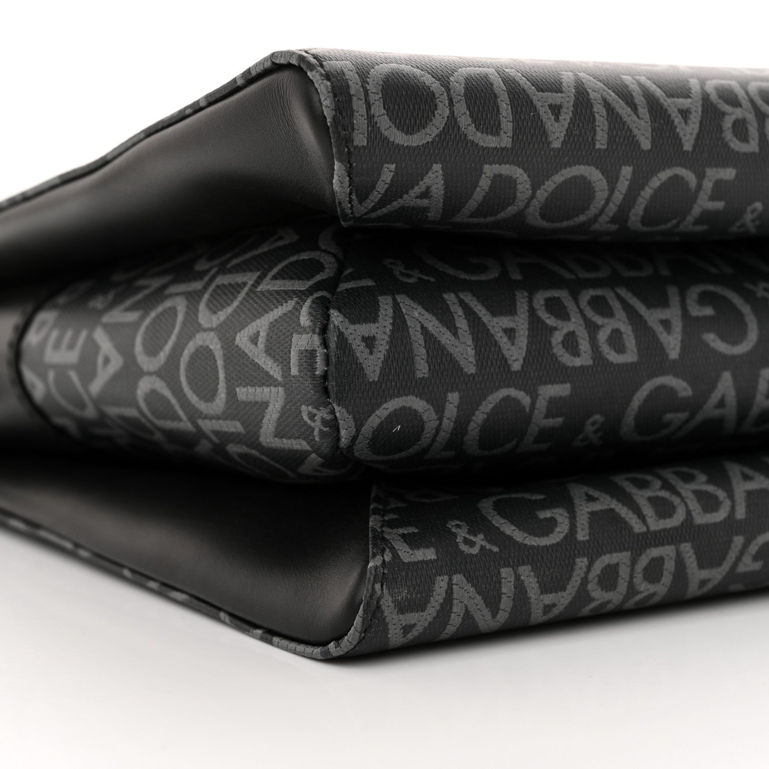 Dolce & Gabbana Coated Jacquard DG Logo Mens Crossbody Bag Black 8 of 10