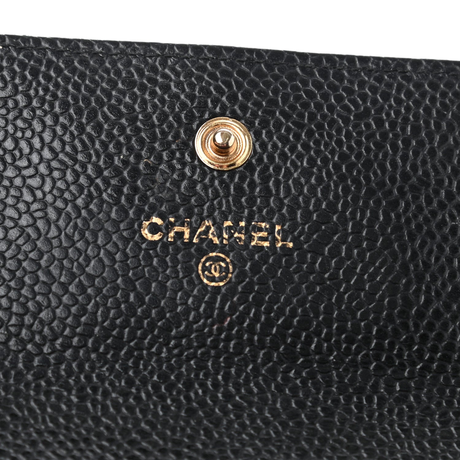 Chanel Caviar Quilted Large Gusset Flap Wallet Black 6 of 17